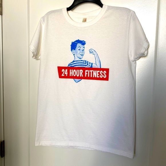 24 hour fitness Vintage inspired 1990s unisex T-shirt 100% cotton size medium - Picture 3 of 10
